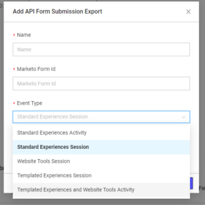 Send data to Marketo using the API Form Submission Exports in ...