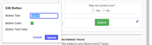 Submit section of a Form