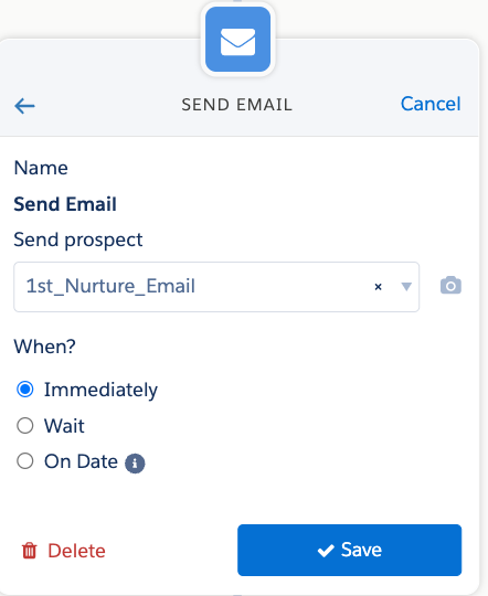 Email 1 Setup