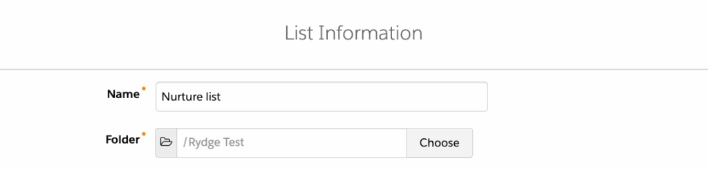 Pardot Prospect List