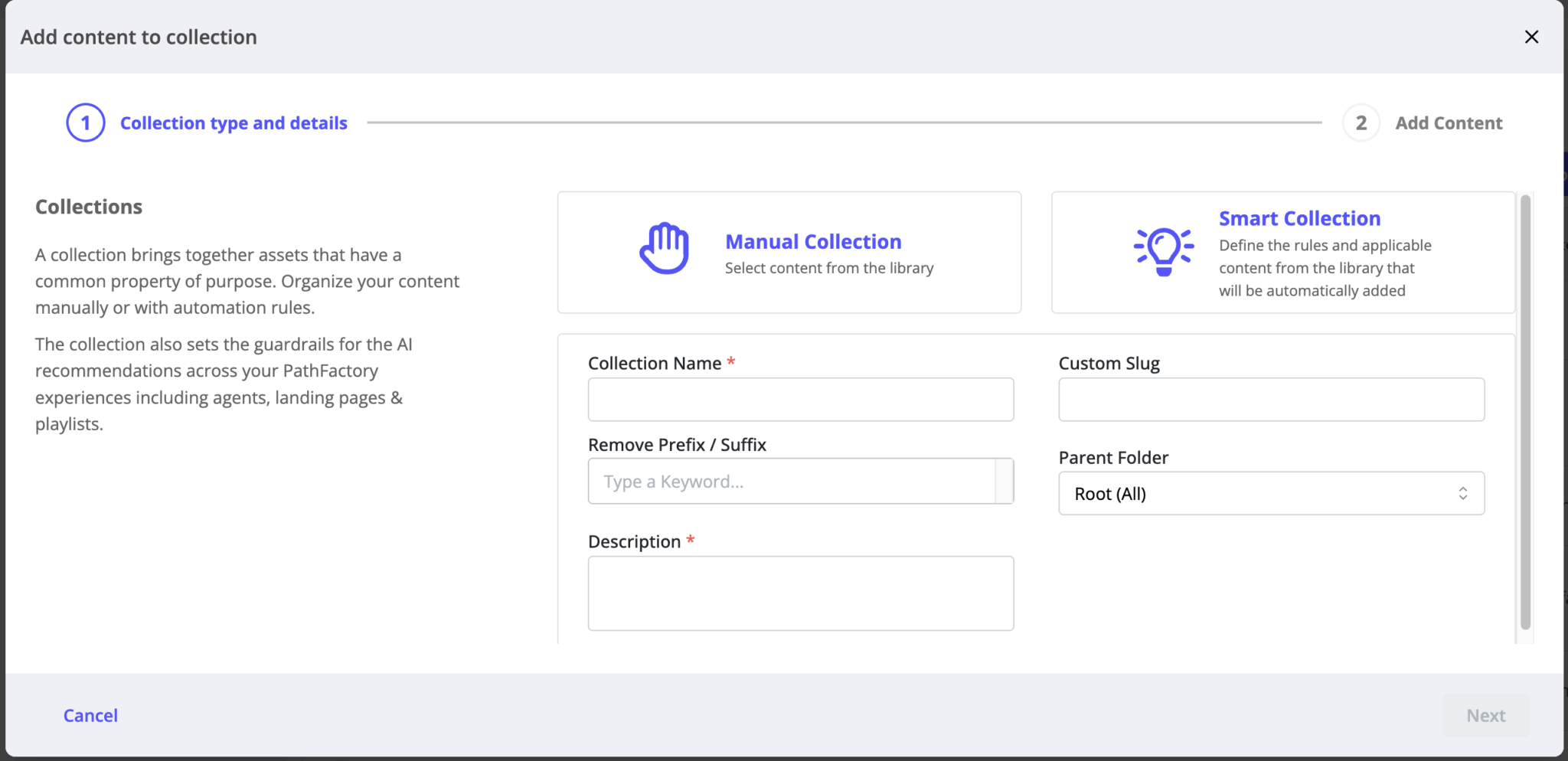 Pathfactory Sample Managing Collections In PathFactory - PathFactory