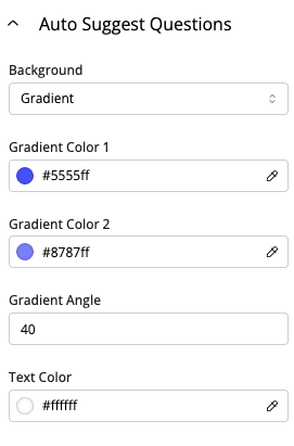 AutoSuggestion Configuration AutoSuggestion Configuration