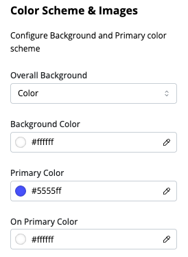 Color Scheme and Images Color Scheme and Images