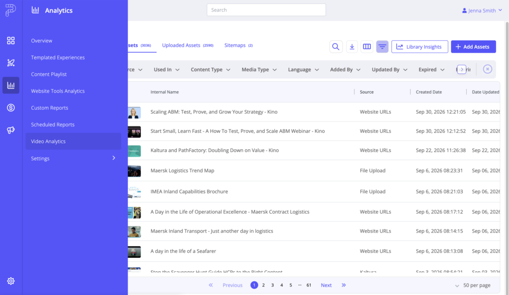 Navigate to video analytics Navigate to video analytics