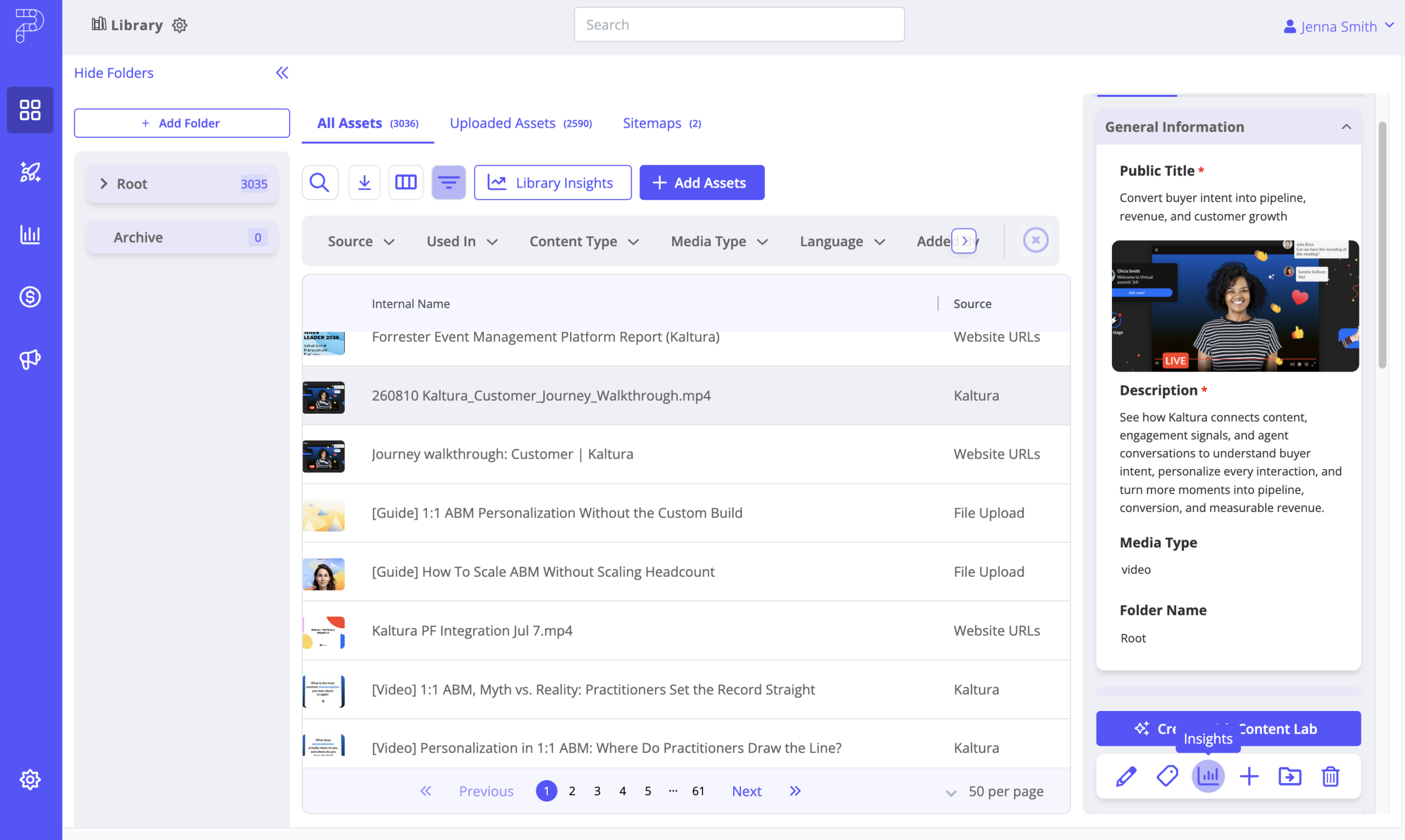 Navigate to video asset insights Navigate to video asset insights